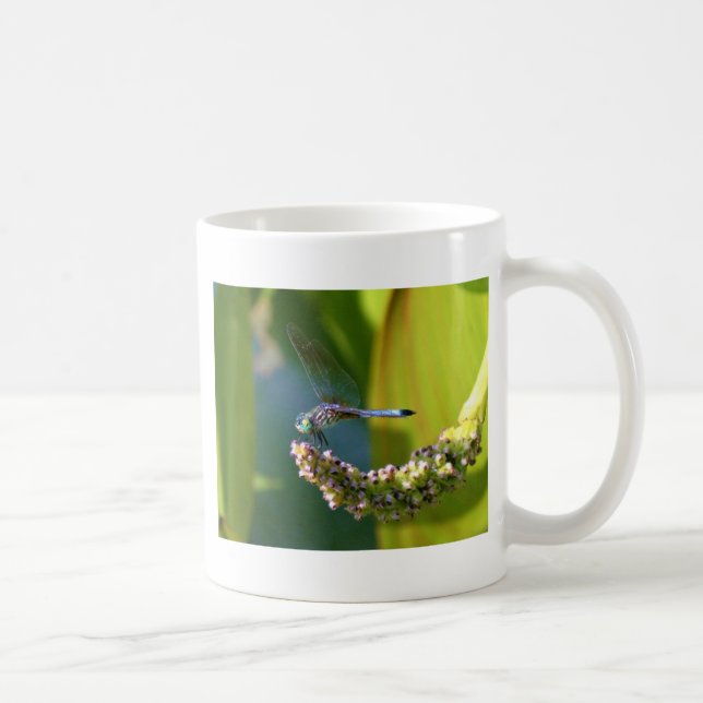 Teal eyed Dragonfly Coffee Mug (Right)