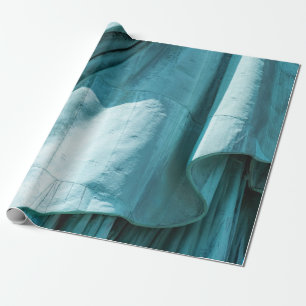 Teal fabric cover wrapping paper