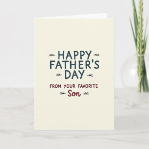 Teal Fathers Day Arrow Art Card