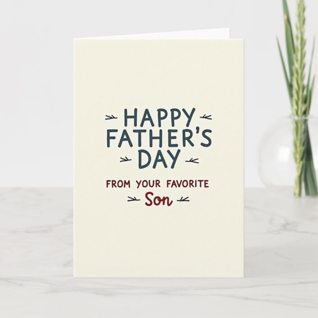 Teal Fathers Day Arrow Art Card (Front)
