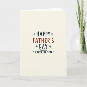 Teal Fathers Day Art Card