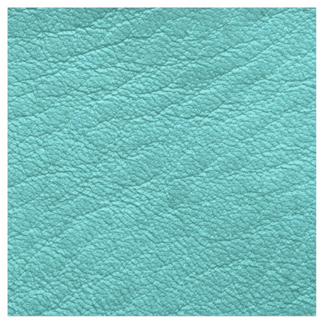 Teal Faux Leather Fabric (Close Up)