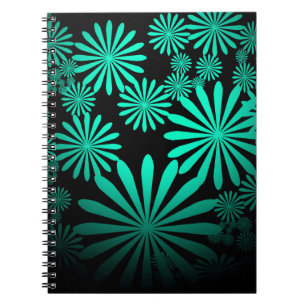 Teal Fireworks Notebook