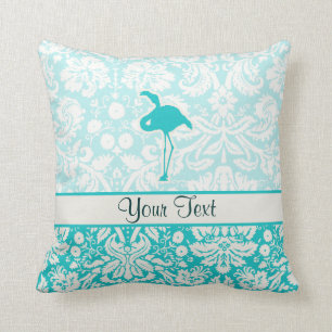 Teal Flamingo Cushion