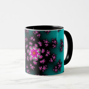 Teal Floral Sprinkles Mug