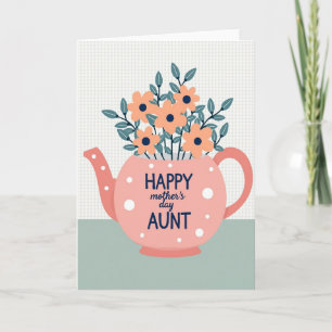 Teal Flower Mothers Love Card