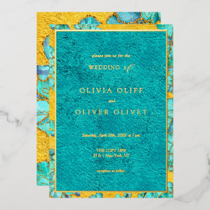 Teal Flowers Wedding