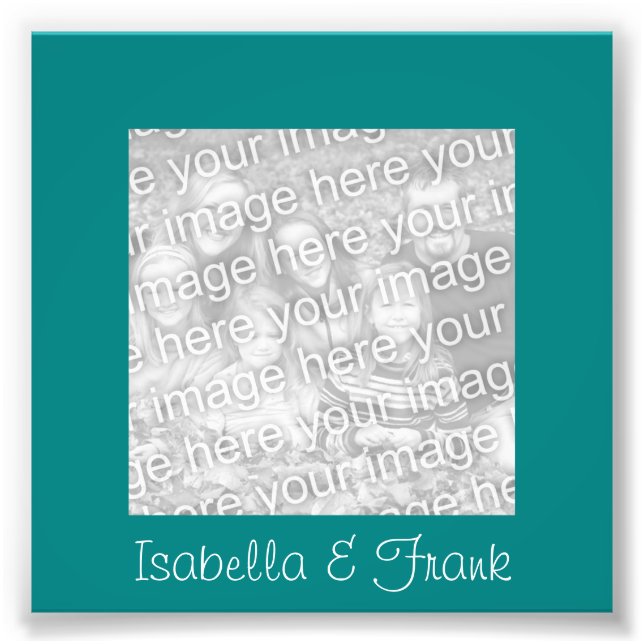 Teal Frame Photo (Front)