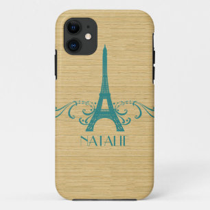Teal French Flourish BT iPhone 5 Case
