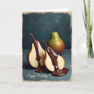Teal Fruit Birthday Card