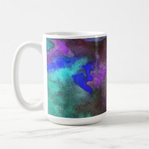 Teal Fusion Design Monogram Mug