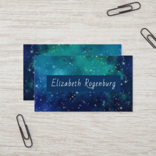 Teal Galaxy Business Card