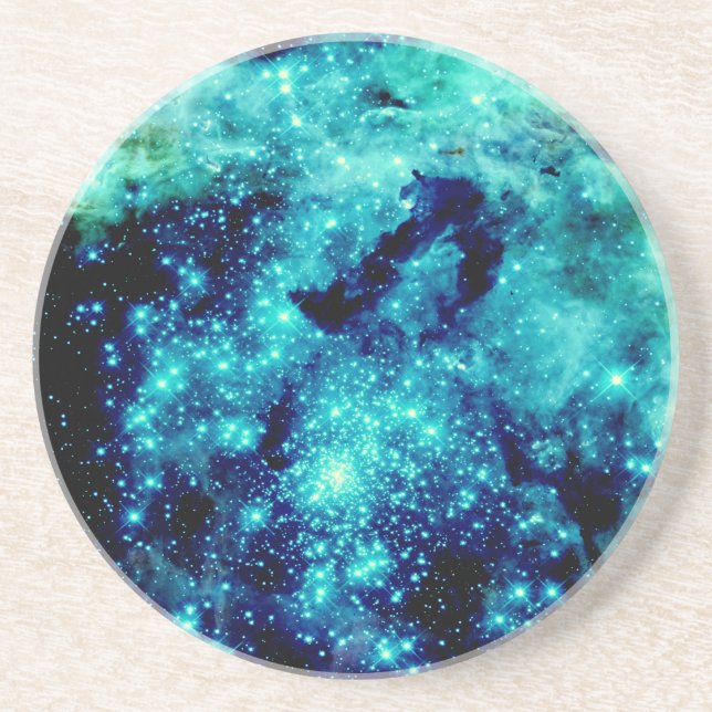 Teal Galaxy Coaster (Front)