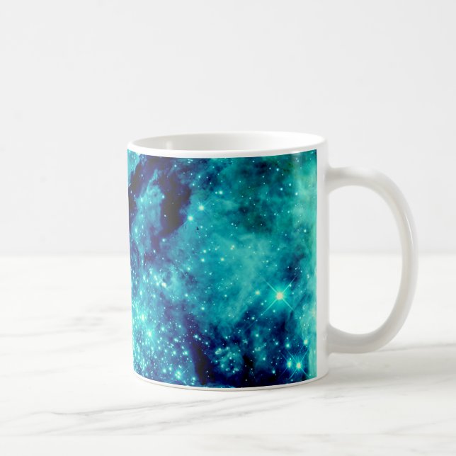 Teal Galaxy Coffee Mug (Right)