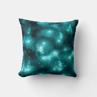 Teal Galaxy Series Design 3 Cushion