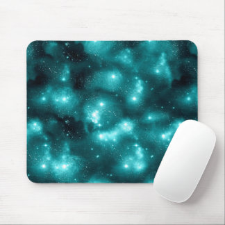 Teal Galaxy Series Design 3 Mouse Mat