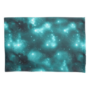 Teal Galaxy Series Design 3  Pillowcase
