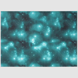 Teal Galaxy Series Design 3 Tissue Paper