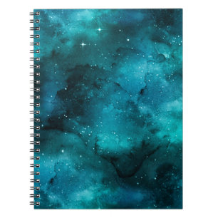 Teal Galaxy Series Design 7 Notebook