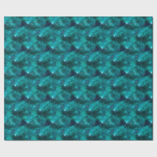 Teal Galaxy Series Design 8 Wrapping Paper
