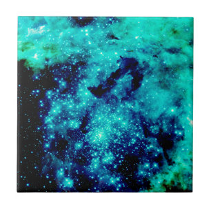 Teal Galaxy Tile