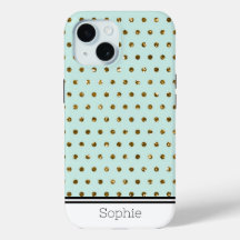 Teal & Gold Geometic Custom Samsung