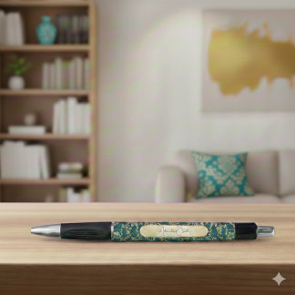 Teal Gold Prayer Journal Accessory with Name