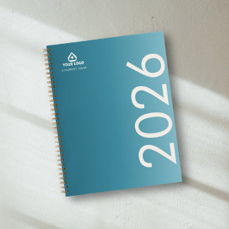 Teal Gradient Clinician Medical Logo Notebook