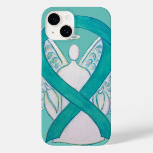 Teal Green Awareness Ribbon Angel iPhone7 Case