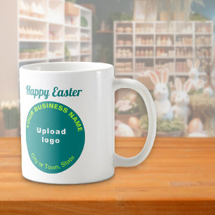 Teal Green Business Brand   Easter   Mug