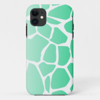 teal green cow print abstract