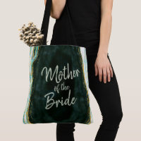 Teal Green & Gold Agate Marble Mother of the Bride
