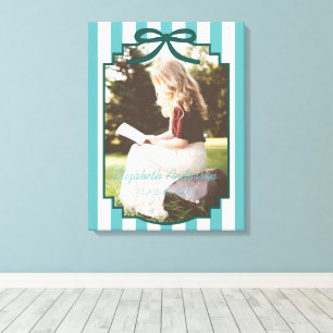 Teal Green Graduation Canvas Print