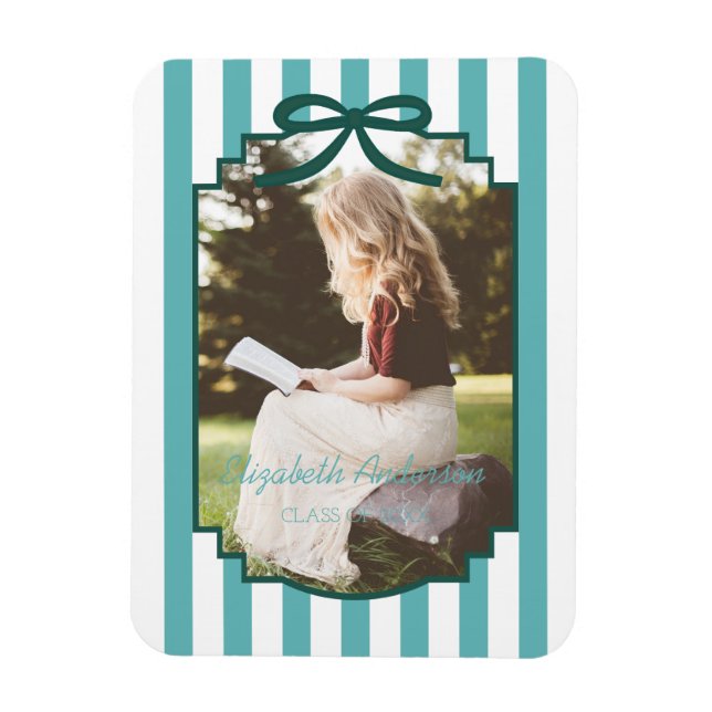 Teal Green Graduation Magnet (Vertical)