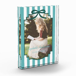 Teal Green Graduation Photo Block