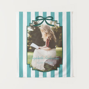Teal Green Graduation Tapestry