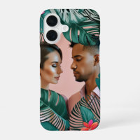 Teal Green Jungle Leaves Tropical Elegance Photo