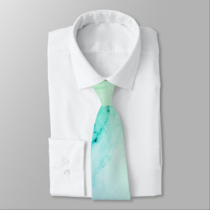 Teal Green Marble Tie