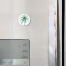 Teal Green Palm Tree