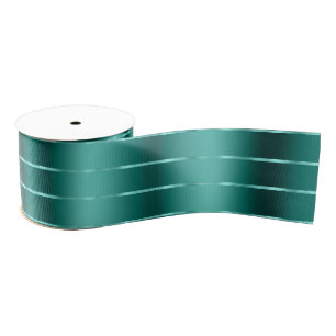 Teal Green Ribbon Bow Bridal Shower Grosgrain Ribbon