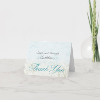 Teal & Green Thank You Card
