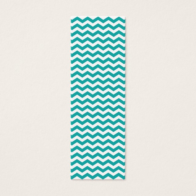 Teal Green White Chevron Zigzag (Front)