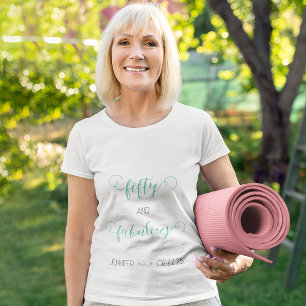 Teal Grey 50 and Fabulous Birthday  T-Shirt