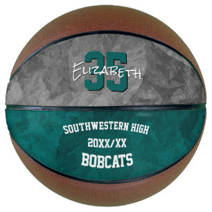 Teal grey team club school colours sports season  basketball