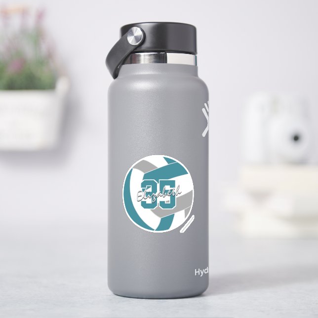 teal grey volleyball team colours  (HydroFlask)