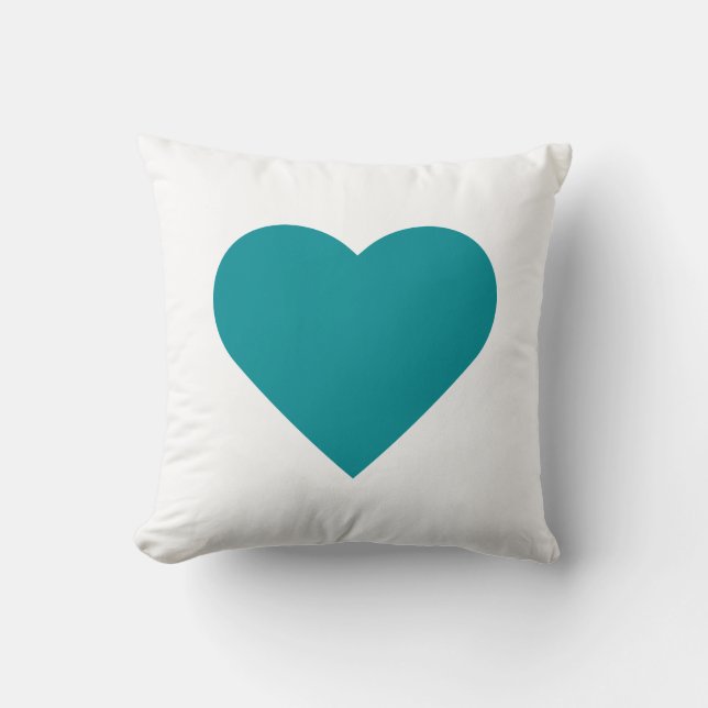 Teal Herat Minimalist Cushion (Front)