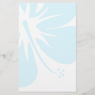 Teal Hibiscus Stationery