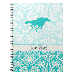 Teal Horse Racing Notebook