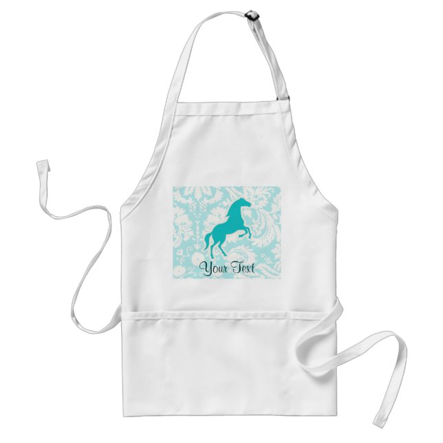 Teal Horse Standard Apron (Front)
