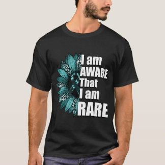 Teal I Am Aware I'm Rare T-Shirt